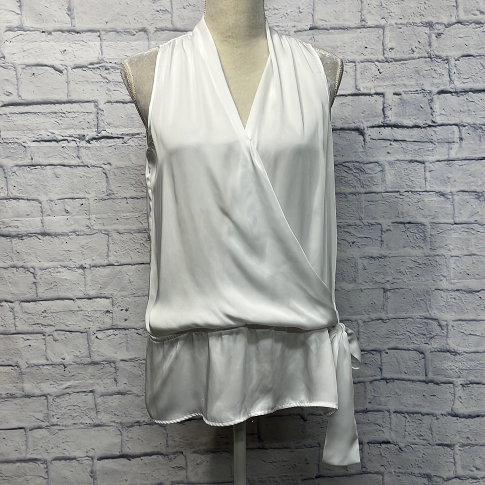Michael Kors Michael White Satin Blouse